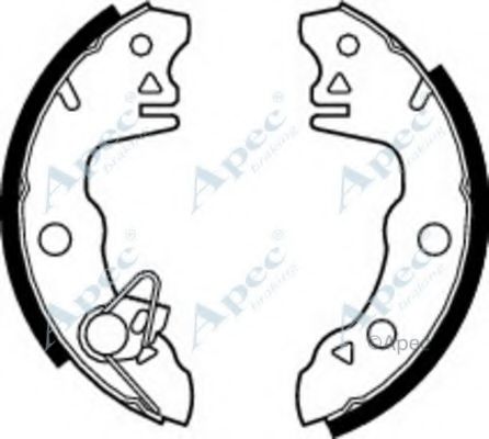 Тормозные колодки APEC braking SHU87