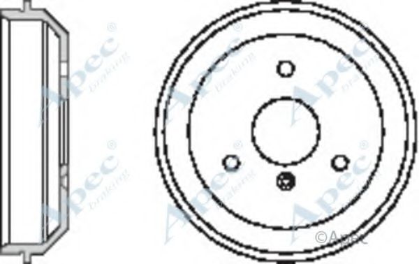 Тормозной барабан APEC braking DRM9935