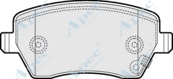 Комплект тормозных колодок, дисковый тормоз APEC braking PAD1466