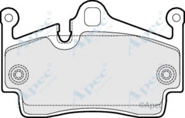 Комплект тормозных колодок, дисковый тормоз APEC braking PAD1498