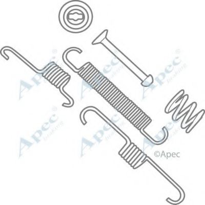 Комплектующие, тормозная колодка APEC braking KIT2057