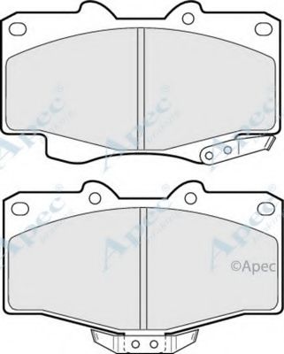 Комплект тормозных колодок, дисковый тормоз APEC braking PAD703