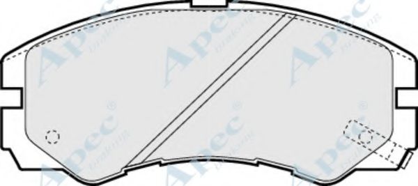 Комплект тормозных колодок, дисковый тормоз APEC braking PAD797