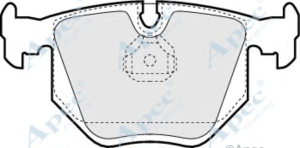 Комплект тормозных колодок, дисковый тормоз APEC braking PAD820