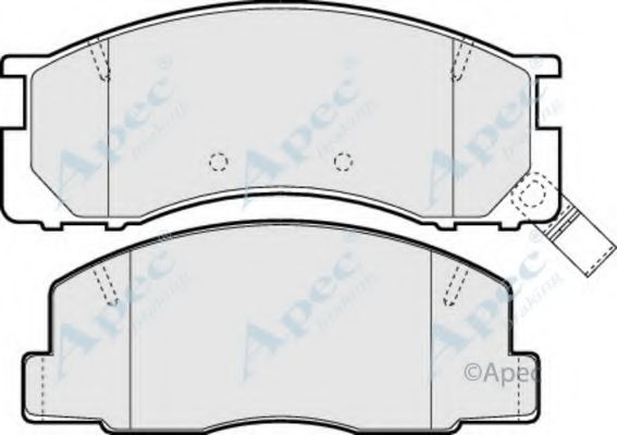 Комплект тормозных колодок, дисковый тормоз APEC braking PAD858