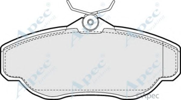 Комплект тормозных колодок, дисковый тормоз APEC braking PAD904