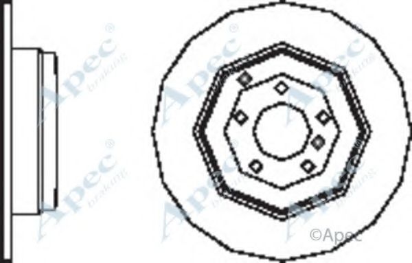 Тормозной диск APEC braking DSK2529