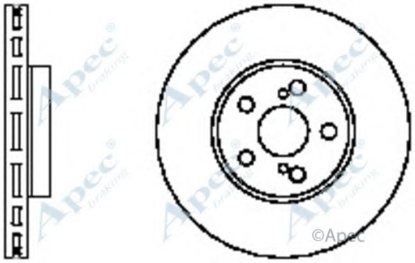 Тормозной диск APEC braking DSK2304