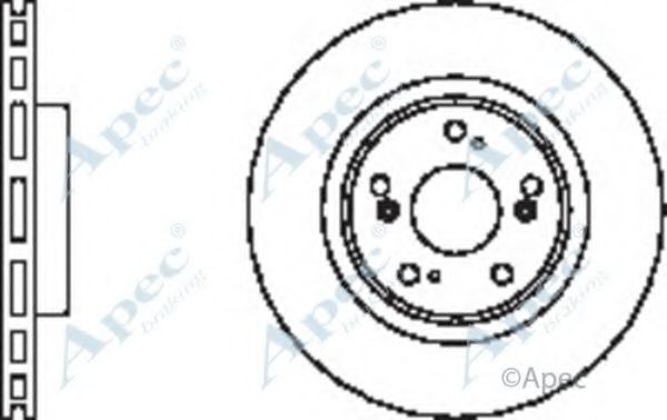 Тормозной диск APEC braking DSK2350