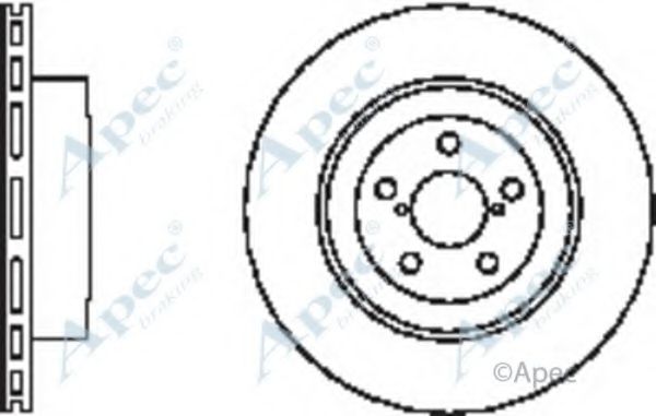 Тормозной диск APEC braking DSK2372