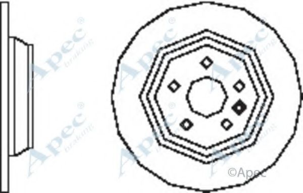 Тормозной диск APEC braking DSK2491