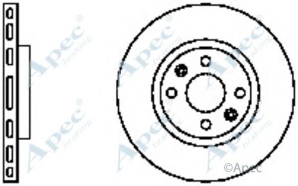 Тормозной диск APEC braking DSK826