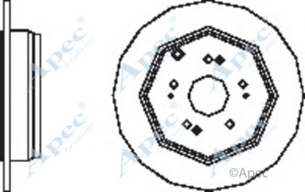 Тормозной диск APEC braking DSK2597