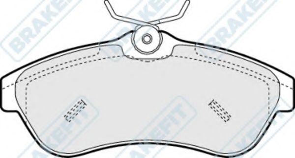 Комплект тормозных колодок, дисковый тормоз APEC braking PD3149