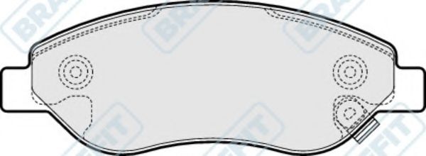 Комплект тормозных колодок, дисковый тормоз APEC braking PD3227