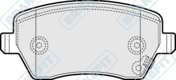 Комплект тормозных колодок, дисковый тормоз APEC braking PD3135