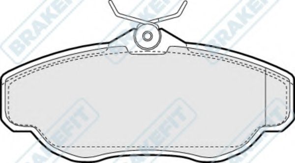 Комплект тормозных колодок, дисковый тормоз APEC braking PD3295