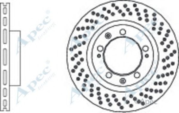 Тормозной диск APEC braking DSK3109