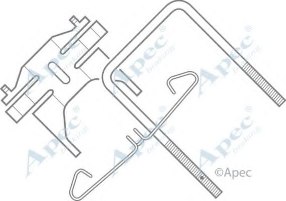 Комплектующие, тормозные колодки APEC braking KIT500