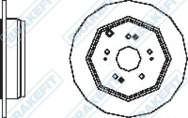 Тормозной диск APEC braking DK6284