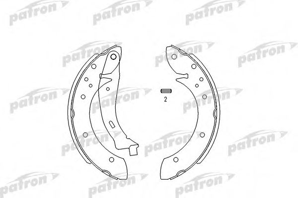 Комплект тормозных колодок PATRON PSP567