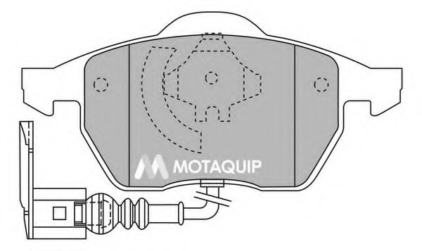 Комплект тормозных колодок, дисковый тормоз MOTAQUIP LVXL1125