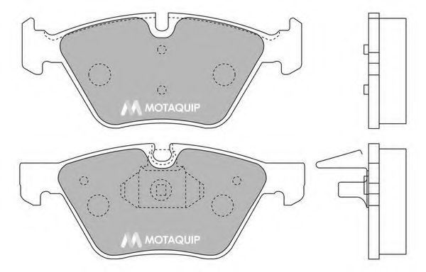Комплект тормозных колодок, дисковый тормоз MOTAQUIP LVXL1292