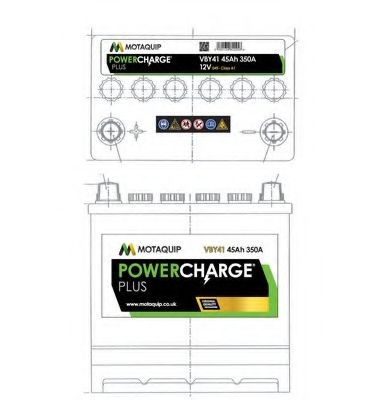 Стартерная аккумуляторная батарея MOTAQUIP 049