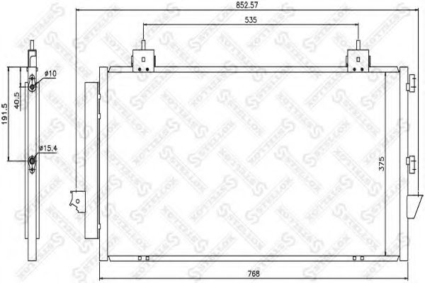 Конденсатор, кондиционер STELLOX 10-45037-SX