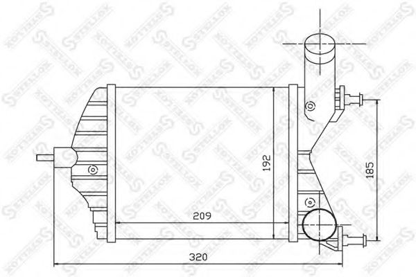 Интеркулер STELLOX 10-40126-SX