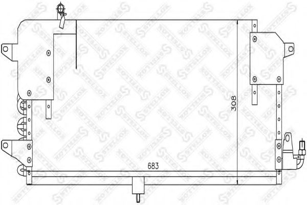 Конденсатор, кондиционер STELLOX 10-45178-SX