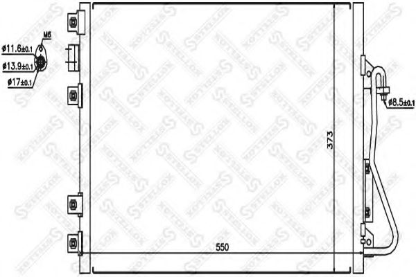 Конденсатор, кондиционер STELLOX 10-45211-SX