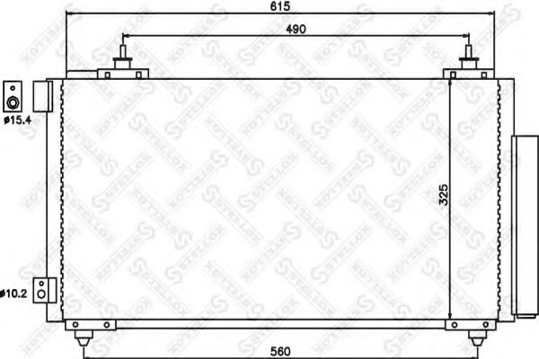 Конденсатор, кондиционер STELLOX 10-45532-SX