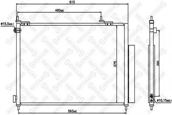 Конденсатор, кондиционер STELLOX 10-45565-SX