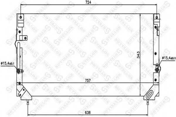 Конденсатор, кондиционер STELLOX 10-45588-SX