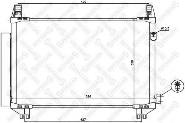 Конденсатор, кондиционер STELLOX 10-45638-SX