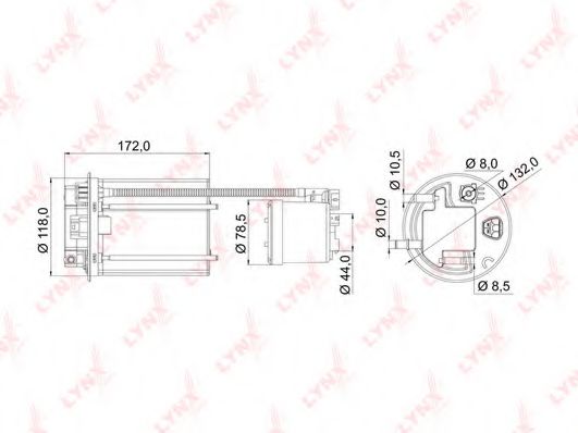 Топливный фильтр LYNXauto LF-985M