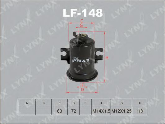 Топливный фильтр LYNXauto LF-148