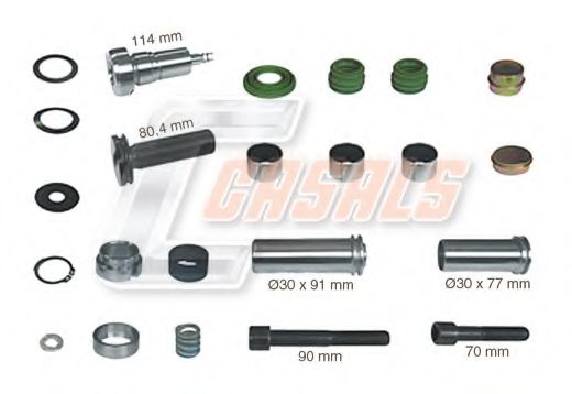 Ремкомплект, тормозной суппорт CASALS MD674