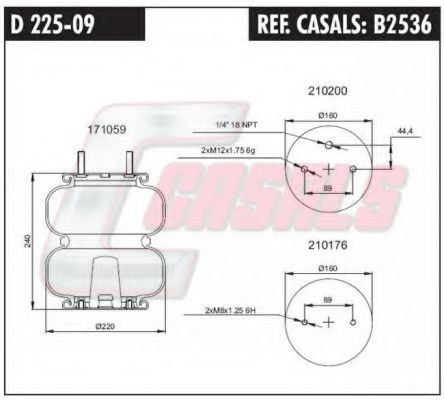 Кожух пневматической рессоры AIRTECH 113506