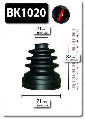 Комплект пылника, приводной вал SHAFTEC BK1020