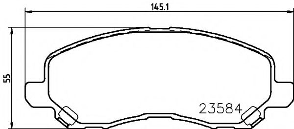 Комплект тормозных колодок, дисковый тормоз HELLA PAGID 8DB 355 014-131