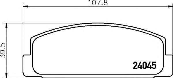 Комплект тормозных колодок, дисковый тормоз HELLA PAGID 8DB 355 011-131