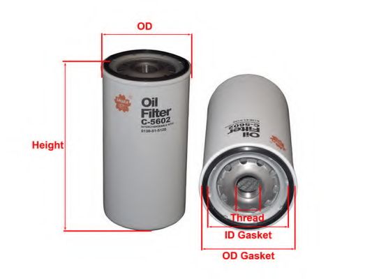 Масляный фильтр SAKURA  Automotive C-5602