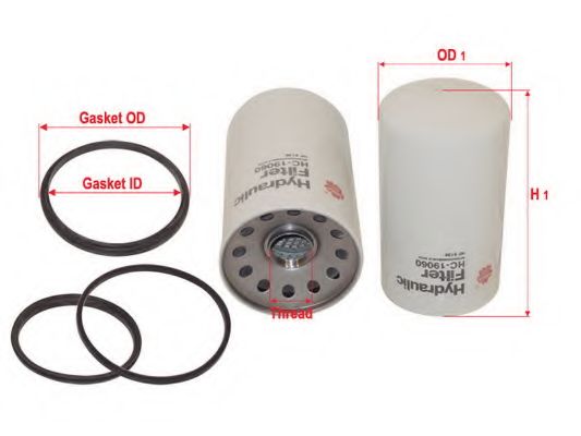 Фильтр, Гидравлическая система привода рабочего оборудования SAKURA  Automotive HC-19060