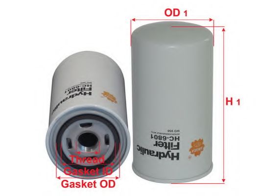 Фильтр, Гидравлическая система привода рабочего оборудования SAKURA  Automotive HC-6801