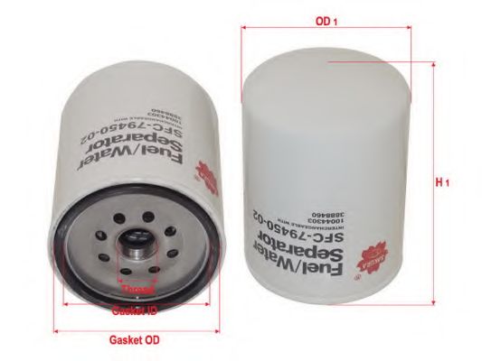 Топливный фильтр SAKURA  Automotive SFC-79450-02