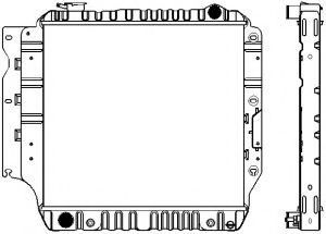 Радиатор, охлаждение двигателя SAKURA  Automotive 1231-0205
