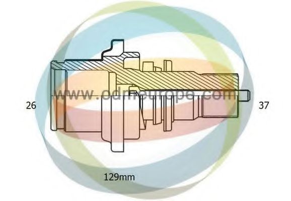 Полуосевой вал, дифференциал ODM-MULTIPARTS 16-210030