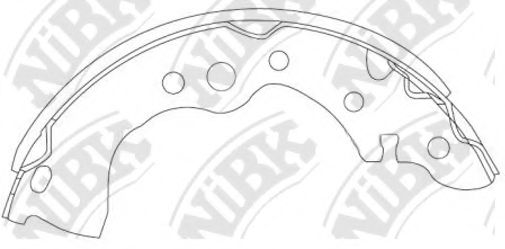 Комплект тормозных колодок NiBK FN0636